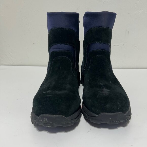 L.L. Bean Womens 8M Thinsulate Black & Navy Winter Boots With Rugged Soles - Picture 2 of 11